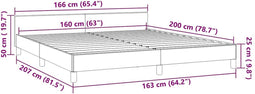 vidaXL - Bedframe - zonder - matras - 160x200 - cm - fluweel - zwart