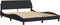 vidaXL - Bedframe - zonder - matras - 160x200 - cm - fluweel - zwart