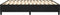 vidaXL - Bedframe - zonder - matras - 160x200 - cm - fluweel - zwart