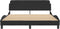 vidaXL - Bedframe - zonder - matras - 160x200 - cm - fluweel - zwart