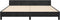vidaXL - Bedframe - zonder - matras - 160x200 - cm - fluweel - zwart