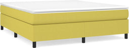 vidaXL - Bedframe - zonder - matras - 160x200 - cm - stof - groen