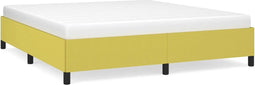 vidaXL - Bedframe - zonder - matras - 160x200 - cm - stof - groen