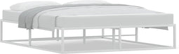 vidaXL - Bedframe - zonder - matras - 160x200 - cm - wit