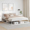 vidaXL - Bedframe - zonder - matras - 160x200 - cm - wit