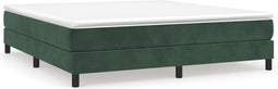 vidaXL - Bedframe - zonder - matras - 180x200 - cm - fluweel - donkergroen