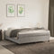 vidaXL - Bedframe - zonder - matras - 180x200 - cm - fluweel - lichtgrijs