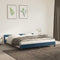vidaXL - Bedframe - zonder - matras - 180x200 - cm - fluweel - donkerblauw
