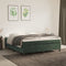 vidaXL - Bedframe - zonder - matras - 180x200 - cm - fluweel - donkergroen