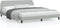 vidaXL - Bedframe - zonder - matras - 180x200 - cm - fluweel - lichtgrijs