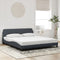 vidaXL - Bedframe - zonder - matras - 180x200 - cm - fluweel - donkergrijs