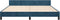 vidaXL - Bedframe - zonder - matras - 180x200 - cm - fluweel - donkerblauw