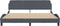 vidaXL - Bedframe - zonder - matras - 180x200 - cm - fluweel - donkergrijs