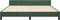 vidaXL - Bedframe - zonder - matras - 180x200 - cm - fluweel - donkergroen