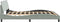vidaXL - Bedframe - zonder - matras - 180x200 - cm - fluweel - lichtgrijs