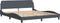 vidaXL - Bedframe - zonder - matras - 180x200 - cm - fluweel - donkergrijs
