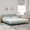 vidaXL - Bedframe - zonder - matras - 180x200 - cm - fluweel - lichtgrijs