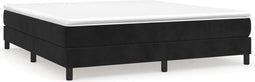 vidaXL - Bedframe - zonder - matras - 180x200 - cm - fluweel - zwart