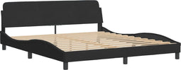 vidaXL - Bedframe - zonder - matras - 180x200 - cm - fluweel - zwart