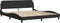 vidaXL - Bedframe - zonder - matras - 180x200 - cm - fluweel - zwart