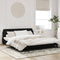 vidaXL - Bedframe - zonder - matras - 180x200 - cm - fluweel - zwart