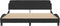 vidaXL - Bedframe - zonder - matras - 180x200 - cm - fluweel - zwart