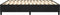 vidaXL - Bedframe - zonder - matras - 180x200 - cm - fluweel - zwart
