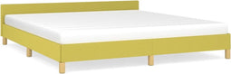 vidaXL - Bedframe - zonder - matras - 180x200 - cm - stof - groen
