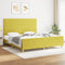 vidaXL - Bedframe - zonder - matras - 180x200 - cm - stof - groen