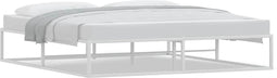 vidaXL - Bedframe - zonder - matras - 180x200 - cm - wit