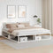 vidaXL - Bedframe - zonder - matras - 180x200 - cm - wit