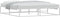 vidaXL - Bedframe - zonder - matras - 180x200 - cm - wit