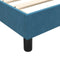vidaXL - Bedframe - zonder - matras - 180x210 - cm - fluweel - donkerblauw