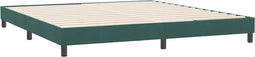 vidaXL - Bedframe - zonder - matras - 180x220 - cm - fluweel - donkergroen