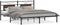 vidaXL - Bedframe - zonder - matras - 183x213 - cm - spaanplaat - bruin - eikenkleurig
