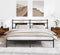 vidaXL - Bedframe - zonder - matras - 183x213 - cm - spaanplaat - gerookt - eiken