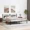 vidaXL - Bedframe - zonder - matras - 183x213 - cm - spaanplaat - bruin - eikenkleurig