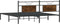 vidaXL - Bedframe - zonder - matras - 183x213 - cm - spaanplaat - gerookt - eiken