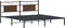 vidaXL - Bedframe - zonder - matras - 183x213 - cm - spaanplaat - bruin - eikenkleurig