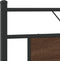 vidaXL - Bedframe - zonder - matras - 183x213 - cm - spaanplaat - bruin - eikenkleurig