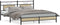 vidaXL - Bedframe - zonder - matras - 183x213cm - spaanplaat - sonoma - eikenkleurig