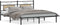 vidaXL - Bedframe - zonder - matras - 183x213cm - spaanplaat - sonoma - eikenkleurig