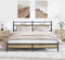 vidaXL - Bedframe - zonder - matras - 183x213cm - spaanplaat - sonoma - eikenkleurig