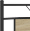 vidaXL - Bedframe - zonder - matras - 183x213cm - spaanplaat - sonoma - eikenkleurig