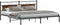 vidaXL - Bedframe - zonder - matras - 193x203 - cm - spaanplaat - gerookt - eiken