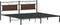 vidaXL - Bedframe - zonder - matras - 193x203 - cm - spaanplaat - bruin - eikenkleurig