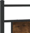 vidaXL - Bedframe - zonder - matras - 193x203 - cm - spaanplaat - gerookt - eiken