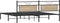vidaXL - Bedframe - zonder - matras - 193x203cm - spaanplaat - sonoma - eikenkleurig