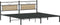 vidaXL - Bedframe - zonder - matras - 193x203cm - spaanplaat - sonoma - eikenkleurig