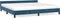 vidaXL - Bedframe - zonder - matras - 200x200 - cm - fluweel - donkerblauw